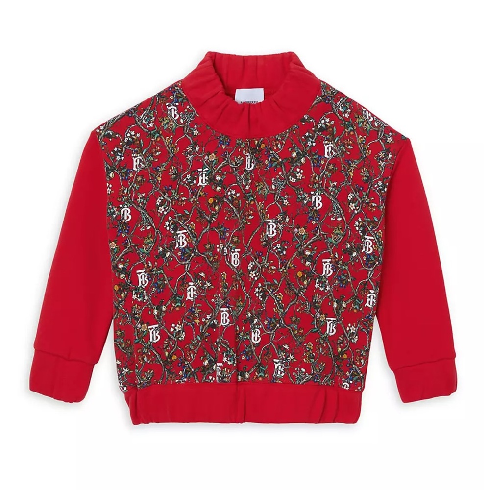 Burberry NWT Little Girl's Logo Print Mockneck Sweater Size 3Y